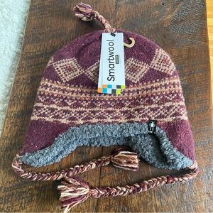 Smartwool Hudson Trail Nordic Hat Eggplant NWT